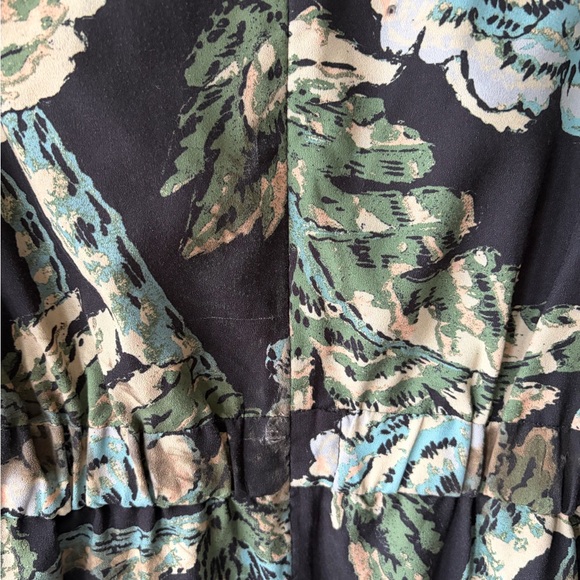 RHODE Camellia Vine Black Floral Pia Dress Size 8 - Picture 10 of 16